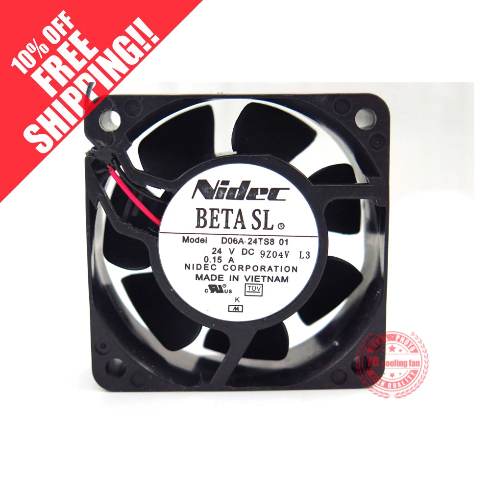 

Nidec D06A-24TS8 01 24 V DC 0.15A 6025 cooling fan