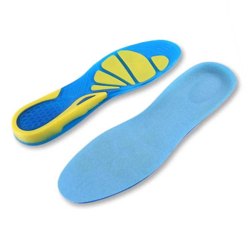 JUP 1 Pair Silicon Gel Can Be Free to Cut Breathable  Orthotic Arch Support Massaging Insoles Military Training Shock Absorber