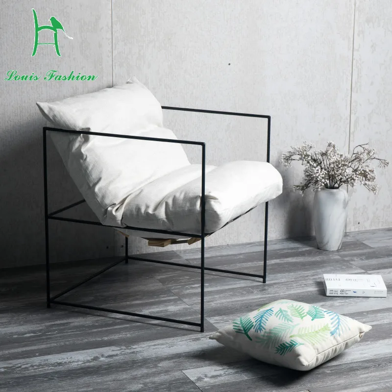 Луи моды гостиной диваны современный простой минималистский мебель и легкий дизайнер одного человека отдыха