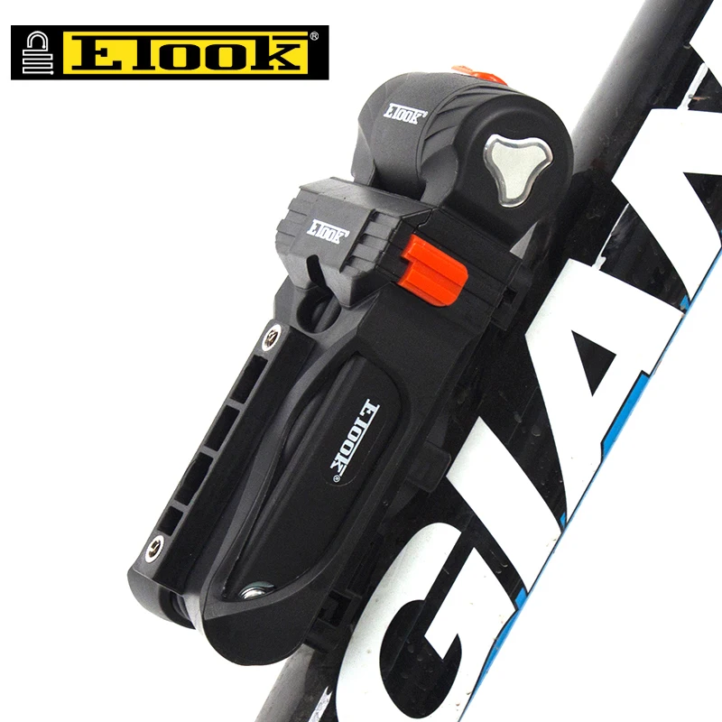 

ETOOK 3Colors Anti-theft Alloy Steel Folding Bicycle Lock MTB Road Bike Key Lock Professional Foldable Motorcycle Anti-cut Lock
