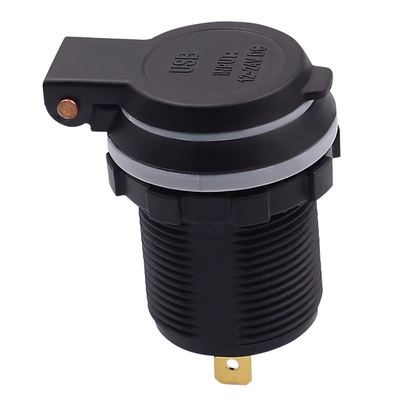 

kongyide Charger Dual USB LED Charger Socket Voltage Voltmeter Panel Motorcycle Car 4.2A zz27 dropshipp