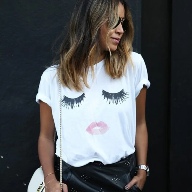 Donne-Harajuku-T-shirt-Top-Manica-Corta-Girocollo-Labbra-Ciglia-Stampato-Tees-T-Shirt-Blusas-Punk.jpg_640x640