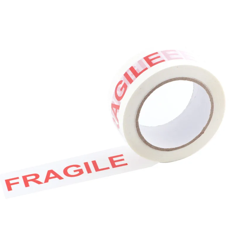 Fragile White Red Warning Letter Packing Box Adhesive Duct Single Side Tape Papeleria School Stationery Store Office Accessory Fragile White Red Warning Letter Packing Box Adhesive Duct Single Side Tape Papeleria School Stationery Store Office Accessory