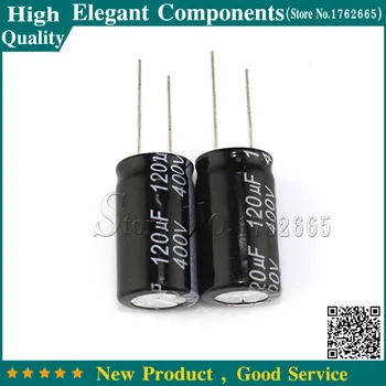 

10PCS 120UF 400V 400V 120UF Aluminum Electrolytic Capacitor 400 V / 120 UF Size 18*30MM Electrolytic capacitor Free Shipping