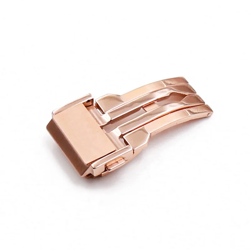 Кожаный ремешок мужские аксессуары для часов 19 мм x 25 мм резиновый ремешок женский подходит для серии HUBLOT Спорт на открытом воздухе водонепроницаемый браслет - Цвет ремешка: Rose gold buckle