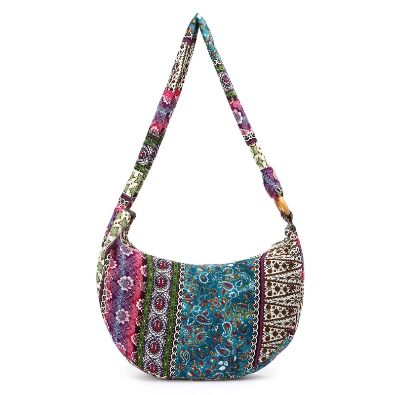New Women Vintage Boho Hippie Tote Zipper Messenger Bags Ethnic