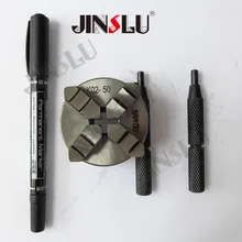 Sanou Mini " 4 патрон токарного станка K02-50 50 мм ручной Самоцентрирующийся M14 Резьбовое крепление Реверсивные челюсти 1PK аксессуары для токарного станка