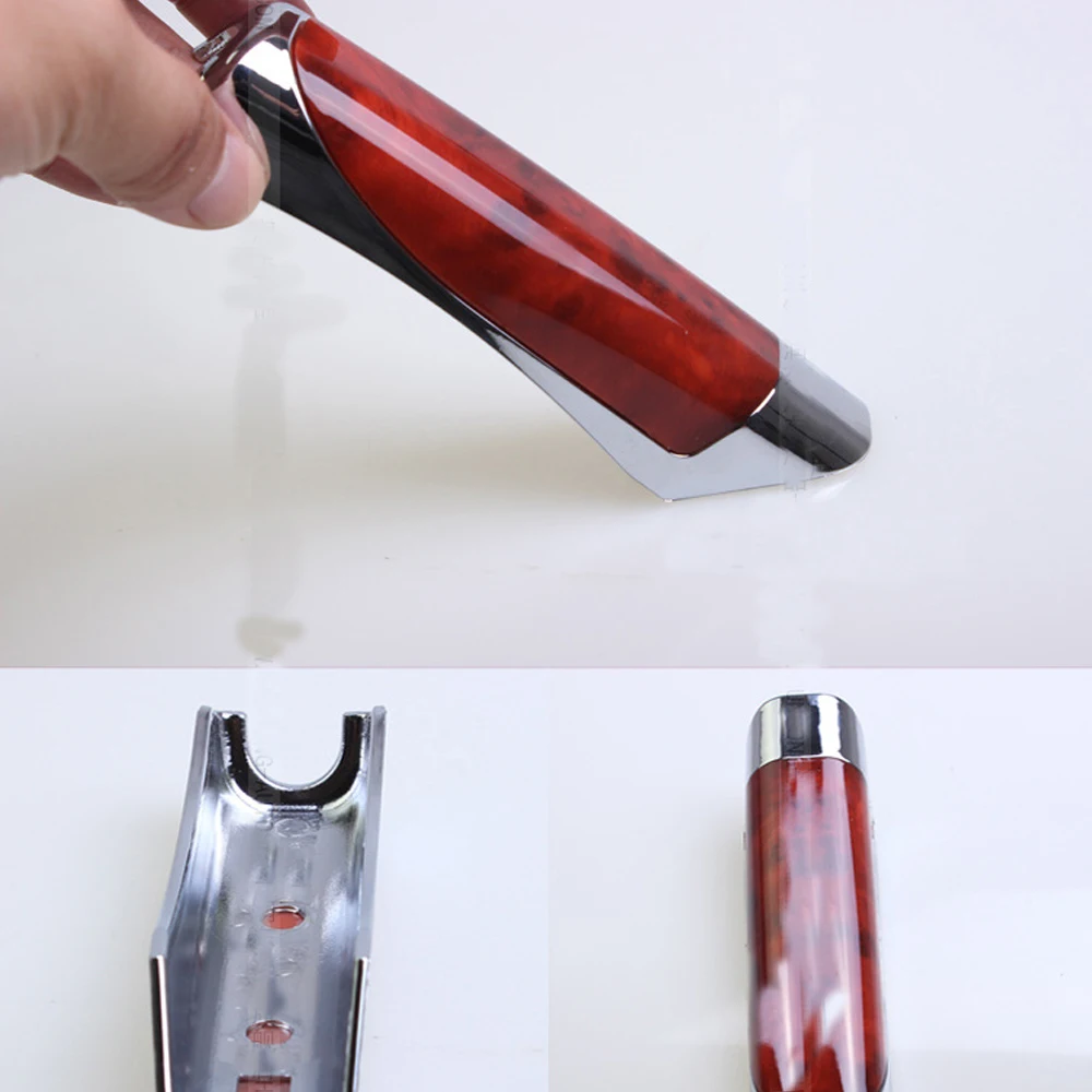 Car Handbrake Grips Cover Wood Grain Plastic Decoration Accessories