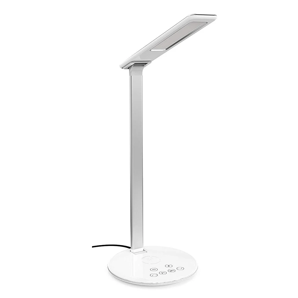 

QI Home Light USB Charge Desk Lamp LED Reading Light Wireless Charger Table