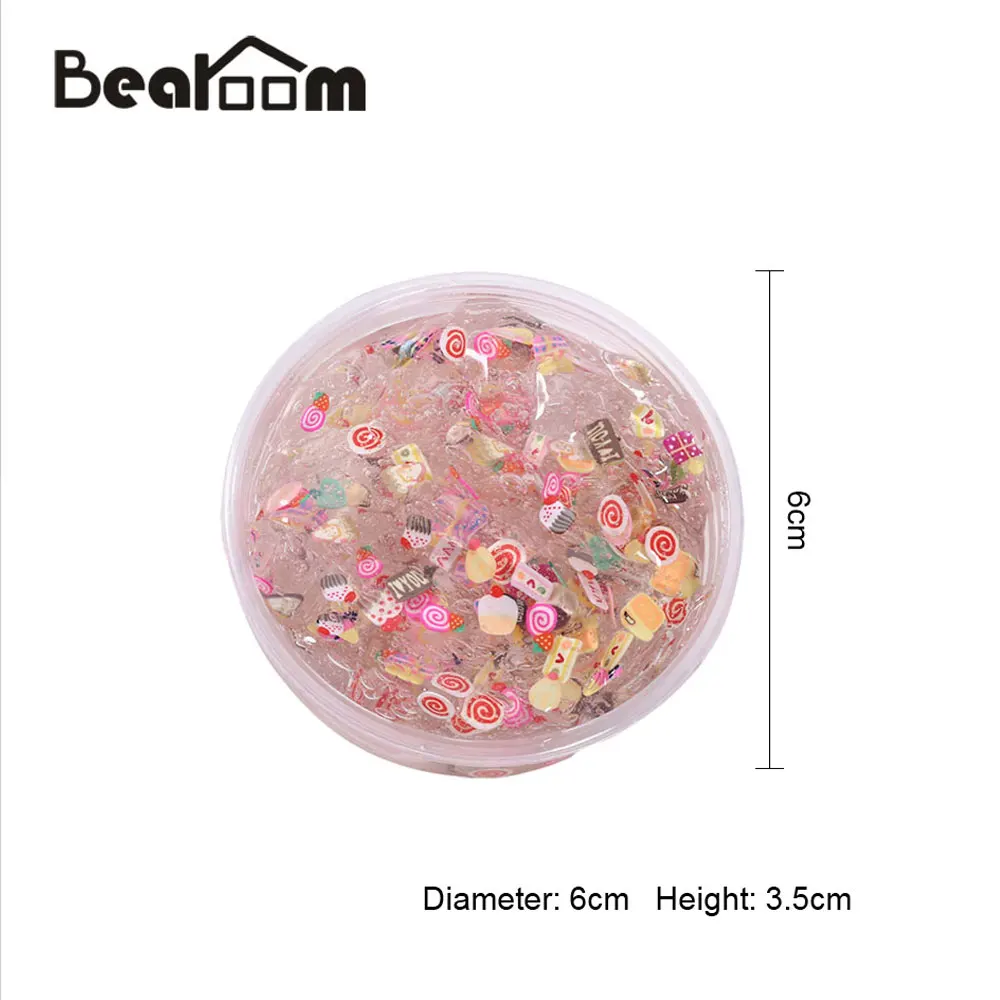 Bearoom Slime Toy Fruit Modeling Clay Funny Clear Clay Non Stick Hand Antistress Learning Education Toys For Children As Gift