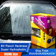 Восходящая звезда, RS-A-CC02, покрытие из кристального стекла Nanotech 100 мл, набор для самостоятельного использования, 6H нано гидрофобное жидкое стекло для очистки окон