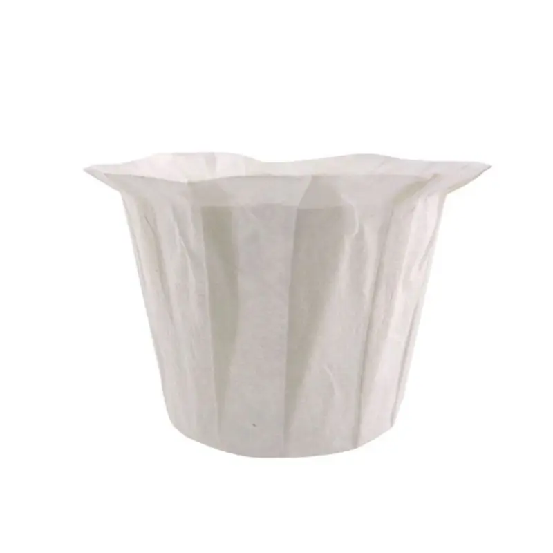 100 шт./компл. бумажный фильтр для кофе эспрессо Кофе корпус фильтра Чай мешок фильтр сеточка для заваривания зеленого чая Бумага форма для торта - Цвет: Белый