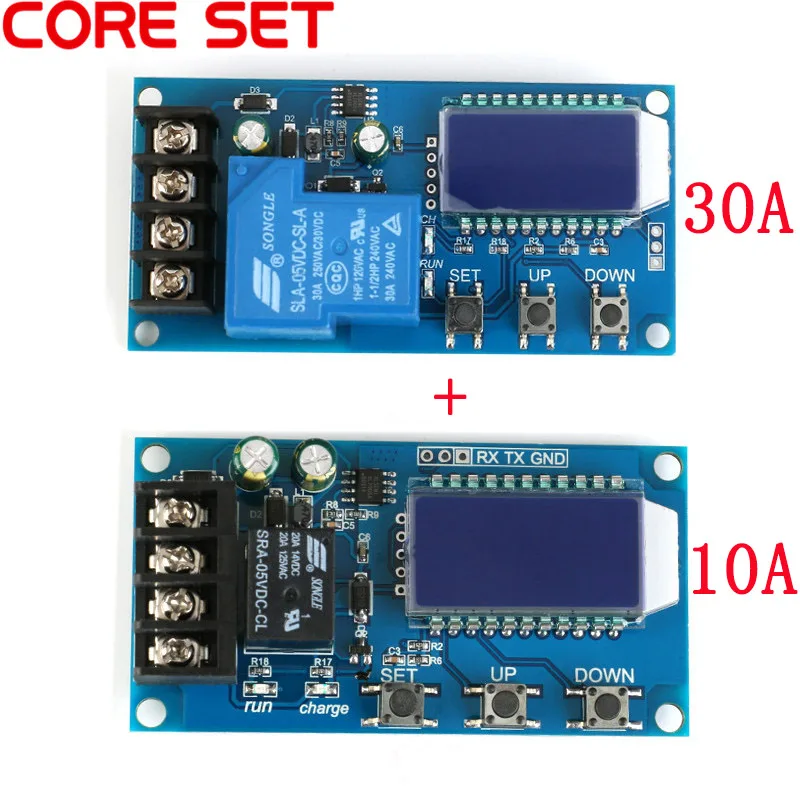 6-60 в 30A 10A контроллер солнечной батареи плата защиты заряда зарядное устройство переключатель времени 12 В 24 в 36 в 48 в емкость свинцово-кислотной батареи - Цвет: 10A and 30A