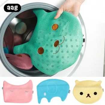 

Cute Cartoon Zipper Clothes Washing Machine Laundry Bag Bra Aid Hosiery Shirt Sock Lingerie Saver Mesh Net Wash Bag Pouch Basket