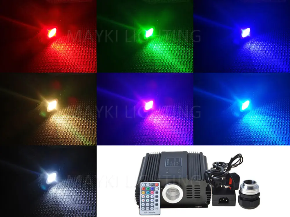 Maykit Secure DIY бар отеля Дизайн 45 Вт RGB Led волоконно-оптический источник света звездное небо освещение двигатель 28key удаленного контроллер