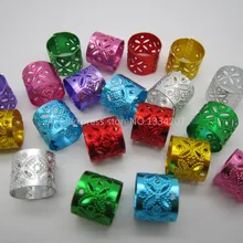 20 штук-50 шт. разноцветный 10/12 мм волос косы страх Dreadlock Бусины регулируемые манжеты клип приблизительно 10.5 мм отверстие микро кольцо Бусины