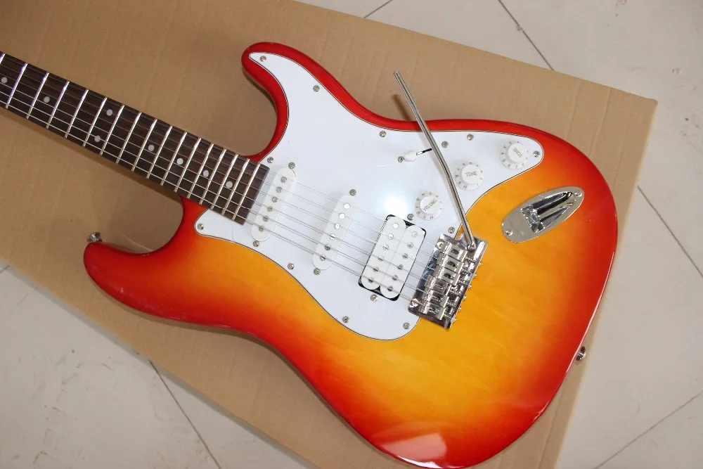 HOT Factory Custom Shop orange Electric Guitar High sound quality,st electric guitarelectric