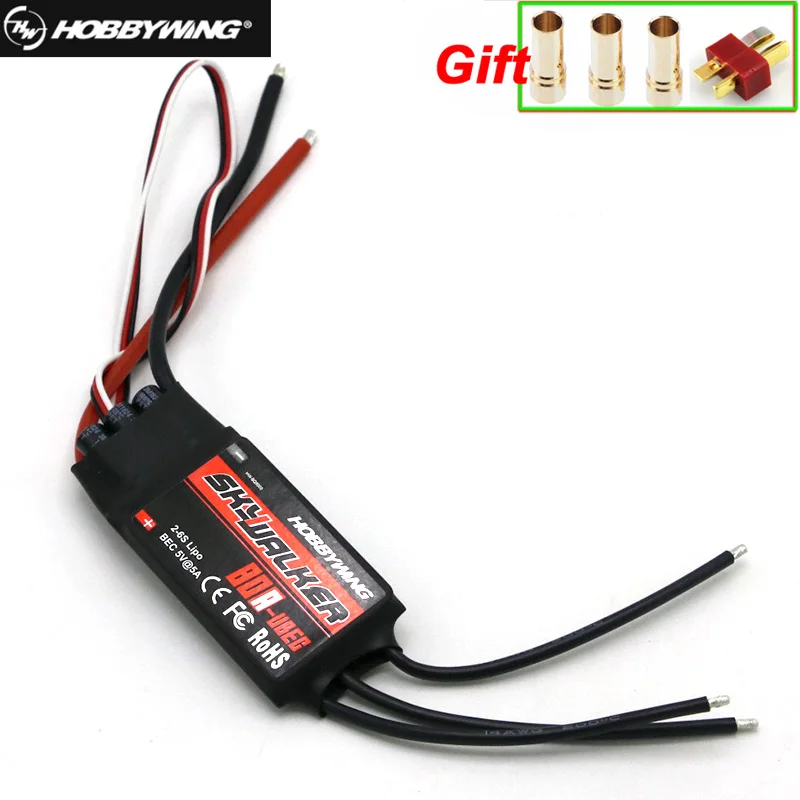 Бесщеточный Регулятор Скорости Hobbywing Skywalker 80A ESC с UBEC для радиоуправляемого