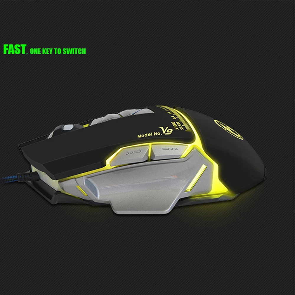  USB Wired Gaming Mouse Laptop Colorful Backlit Optical Mouse Accurate Tracking Computer Gamer Mice 