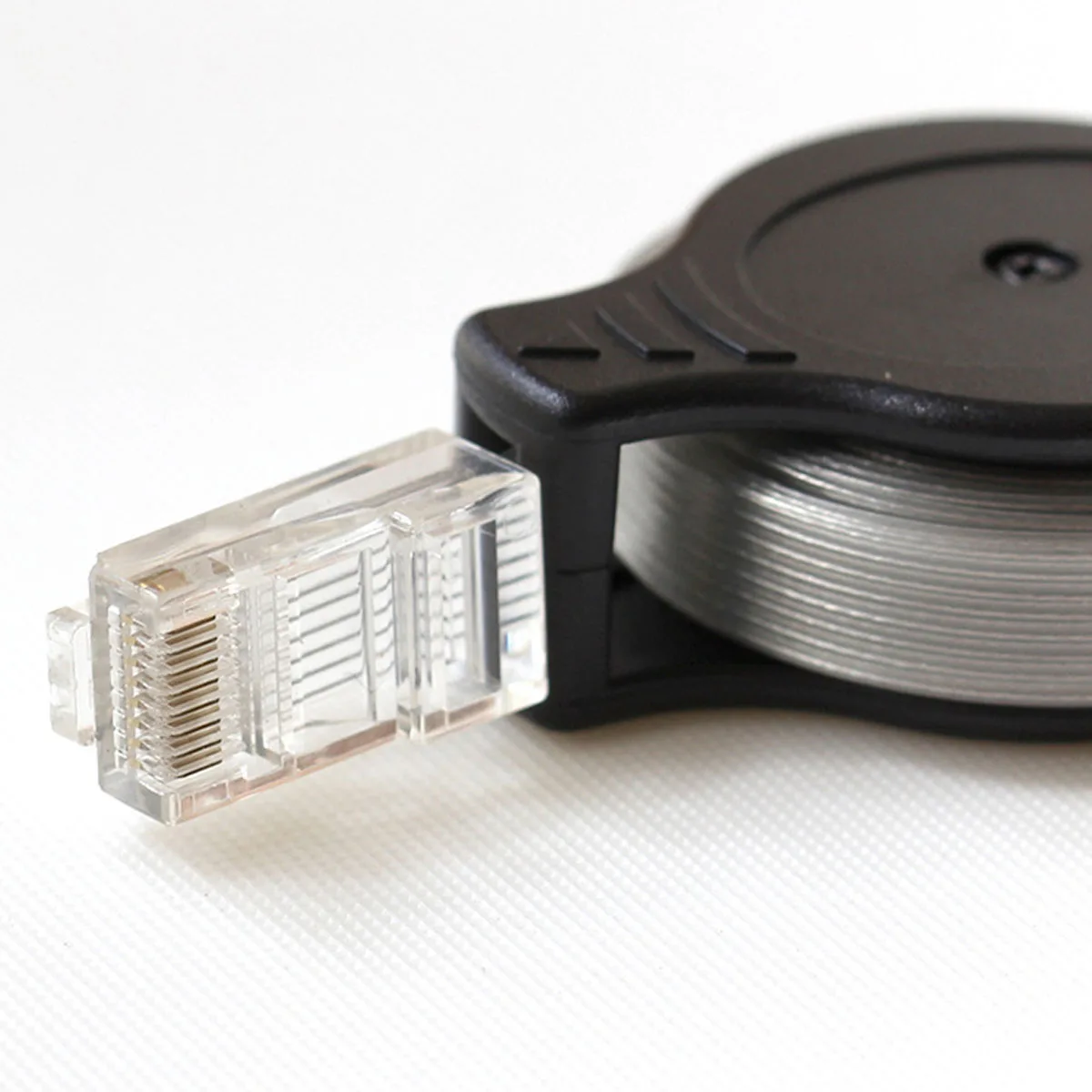 10 шт. JRGK Портативный Выдвижной Ethernet кабель LAN RJ45 Интернет сетевой патч черный для
