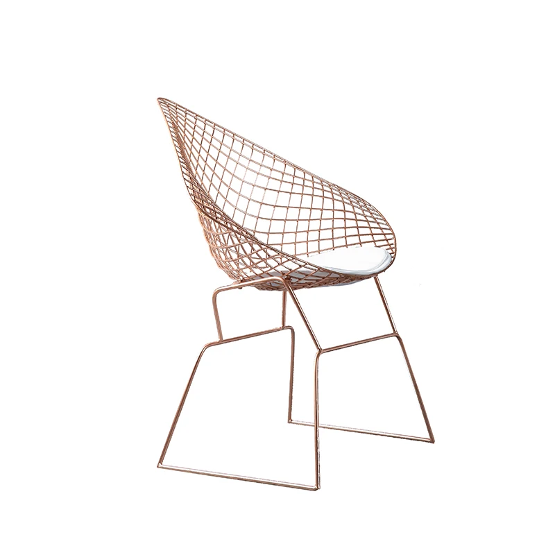 

Hollow Iron Leisure Chair Creative Personality Dining Chair Minimalist Lounge Chair Negotiation Chair Household Sofa Stool