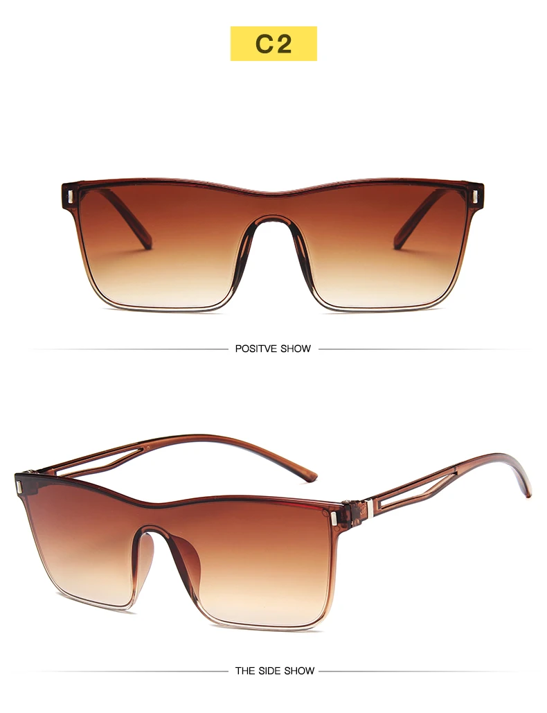 Цельные солнцезащитные очки кошачий глаз женские градиентные линзы Ретро зеркальные безободковые солнцезащитные очки винтажные дорожные очки UV400