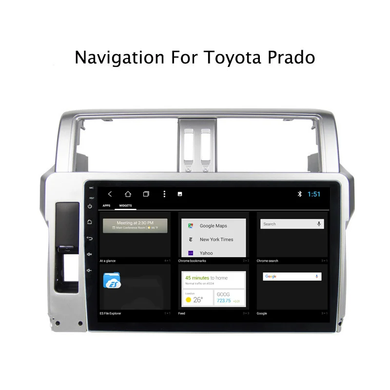 Perfect NAVITOPIA 10.1inch 2G RAM 32G ROM Android 8.1 Car DVD GPS Navigation for Toyota Pardo 2014 2015 2016 2017,Silver 2 Perfect NAVITOPIA 10.1inch 2G RAM 32G ROM Android 8.1 Car DVD GPS Navigation for Toyota Pardo 2014 2015 2016 2017,Silver 2
