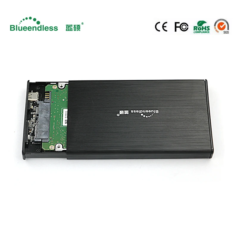 Blueendless Алюминий 2 5 дюймов HDD чехол USB 3 0 Sata 6 Гбит/с высокая Скорость Поддержка UASP