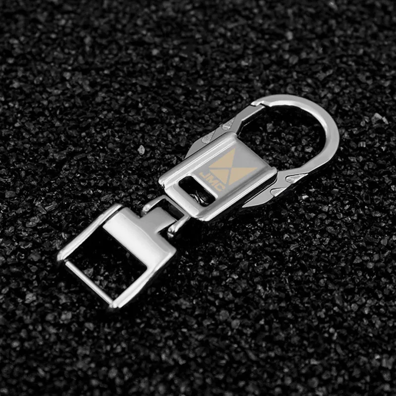 Custom Lettering Fashion Key Chain Double Loops Pants Buckle Key Ring