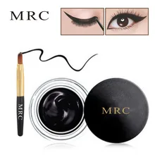 Бренд mrc женский макияж водонепроницаемая черная коричневая подводка для глаз гель с кистью для подводки глаз Макияж
