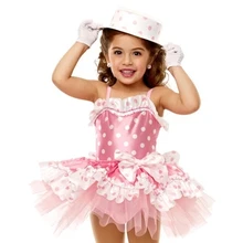 Для детей, маленьких девочек розовый горошек Волшебная сцена для выступлений, беллетная танцевальная пачка платье костюм для хеллоуина/шапка в комплект не входит