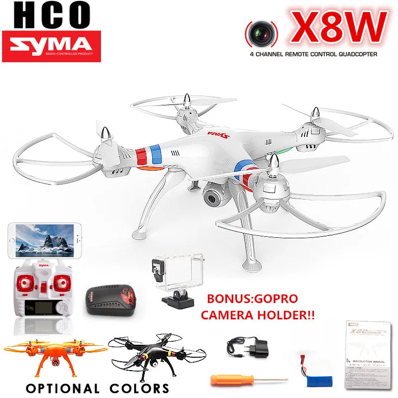 Kamera Quadcopter WIFI FPV RC Quadcopter Drone SYMA X8W 