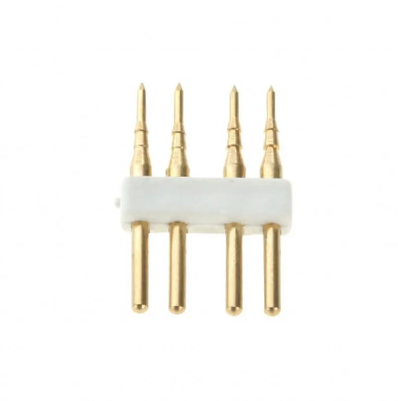 5 шт. медь 2 Pin/4 pin разъем для 6 мм 8 мм 10 мм 12 мм 15 мм PCB один цвет/RGB светодиодные ленты