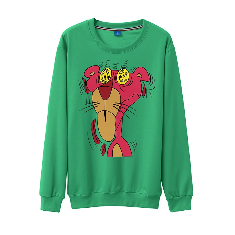 Pink Panther Autumn Cute Women Hoodies Pullover 6 colors 2018 Bts Coat Winter Loose Fleece Thick