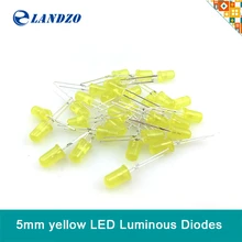 50pcs LED light emitting diode 5MM bright red yellow green white compatible arduino Landzo