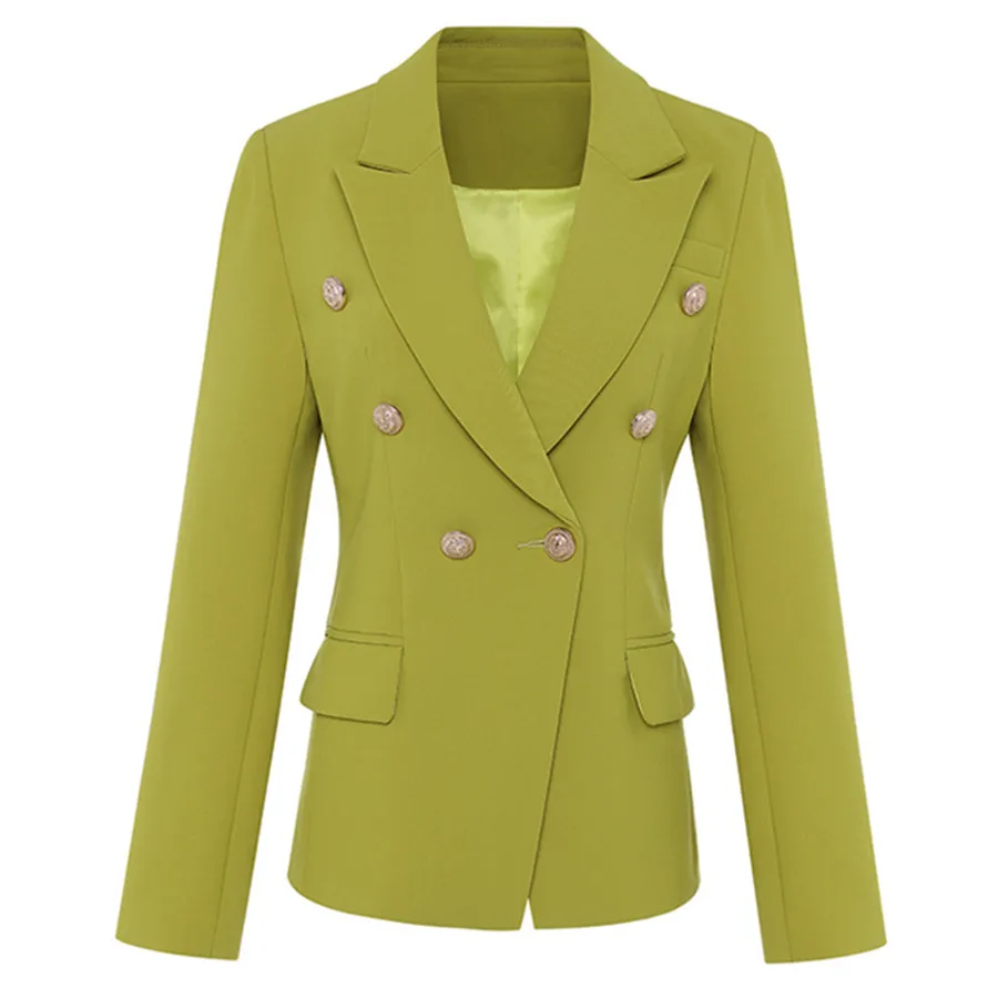 

2019 New Women Fashion Jacket Blazers Long Sleeve Double Buttons Style Autumn Jacket Blazers Women Coat Jacket