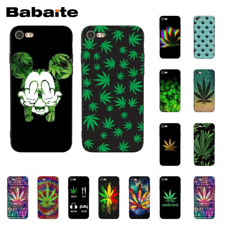 

Babaite Abstractionism Art high weed Custom Photo Soft Phone Case for iPhone 8 7 6 6S Plus X XS MAX 5 5S SE XR 10 Cover