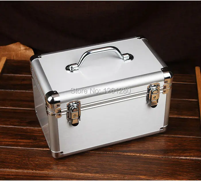 Алюминиевый сплав коробка для хранения ювелирных изделий коробка для организации косметической медицины коробка для мелочей инструмент чехол посылка воздушная коробка