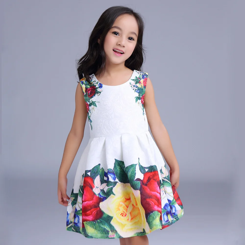 2016 Wholesale beautiful colorful baby dress summer lace princess dress