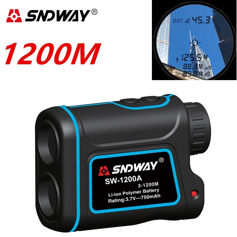 

SNDWAY telescope laser distance meter range finder rangefinder hunting Golf monocular 1200m trena laser tape measure Diastimeter