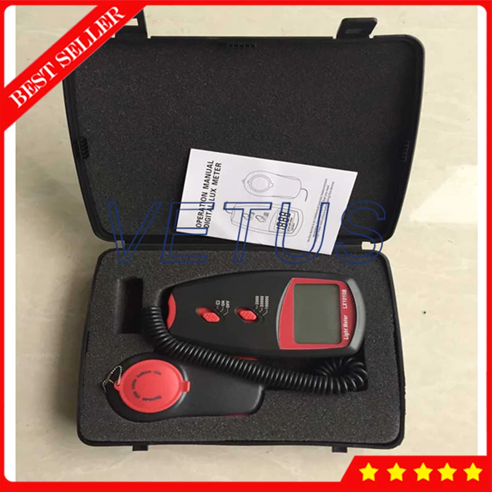 LX1010B maximum reading value display 1999 handheld digital lux meter