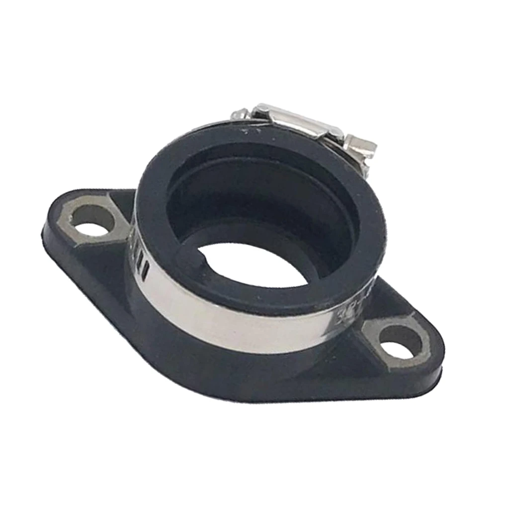 Motorcycle Carburetor Intake Interface Carb Adapter with O-rings for Suzuki GN125/GS125 Motorcycle 