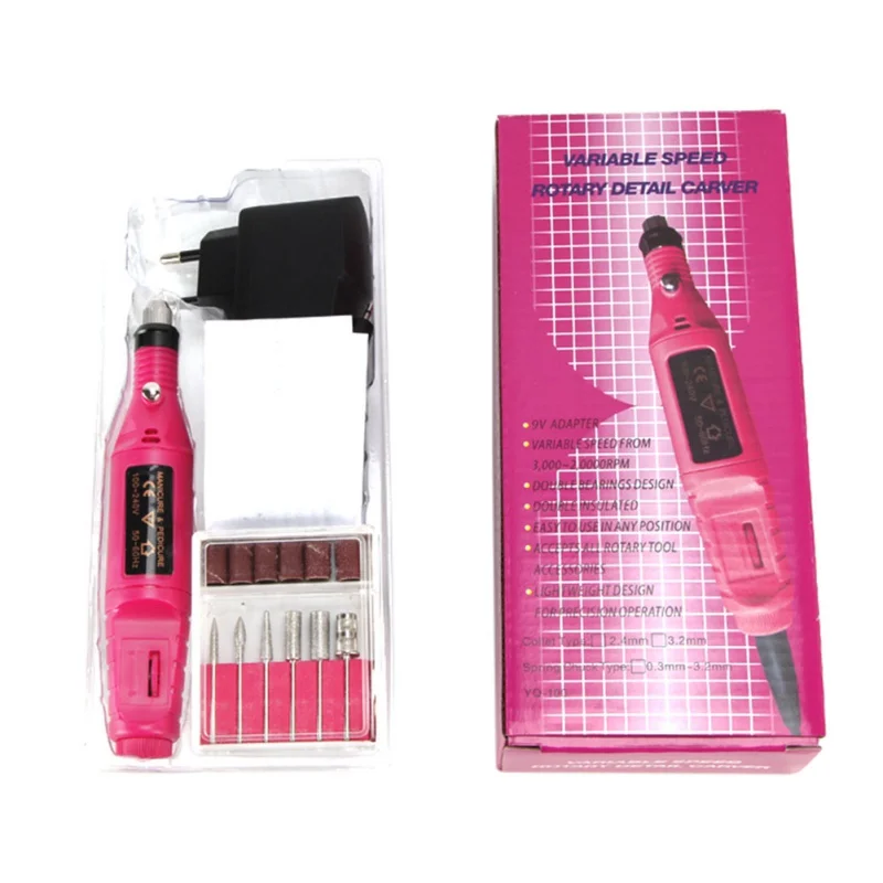 

Nail Art Pedicure Beauty Unloading Tools Electric Nail Drill Filer Kit Professional Nail File Manicure Set