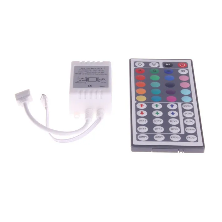 

DC 12V 44Key RGB Controller IR Remote Controller for 3528/5050 SMD LED Strip Light Free Shipping