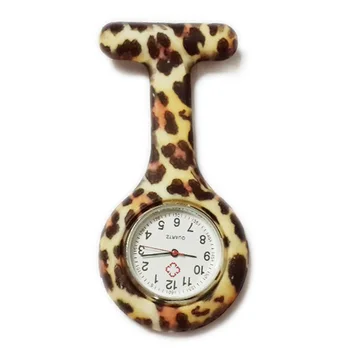 

Wholesale 100pcs/lot Colorful Nurse Pocket Watches Silicone Rubber Doctor Watches Pocket FOB Watches Custom logo