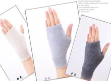Sales Genuine Fine Sheep Wool Mitt Exposed Finger Women’s Gloves Winter Autumn Knitted for Women Fingerless Gloves Wrist Mittens