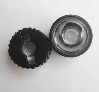 

50pcs 5/8/15/25/30/45/60/90/120 degrees LED Lens With Black Holder For 1W 3W 5W High Power LED Lamp Light