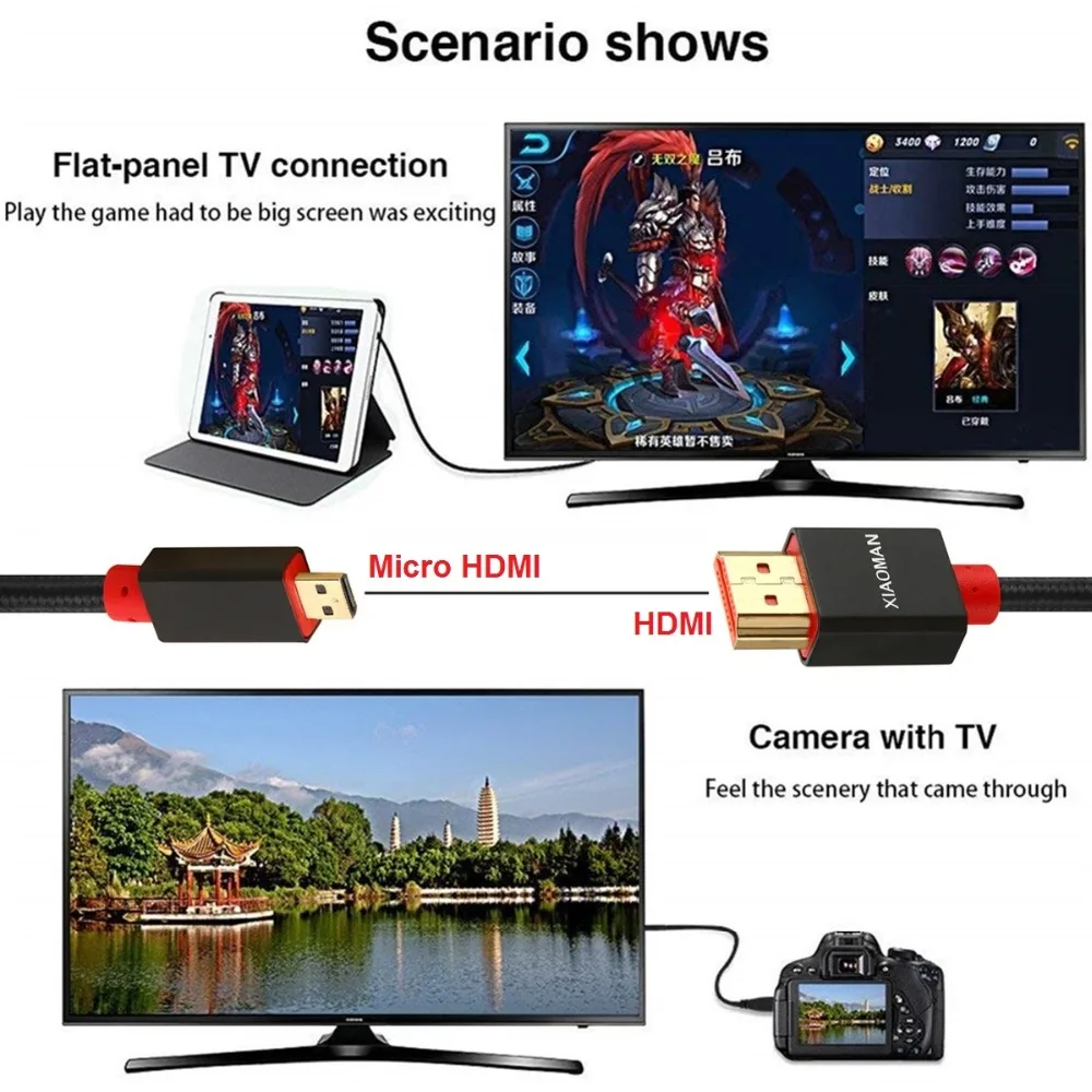 Micro HDMI to HDMI Cable (5)