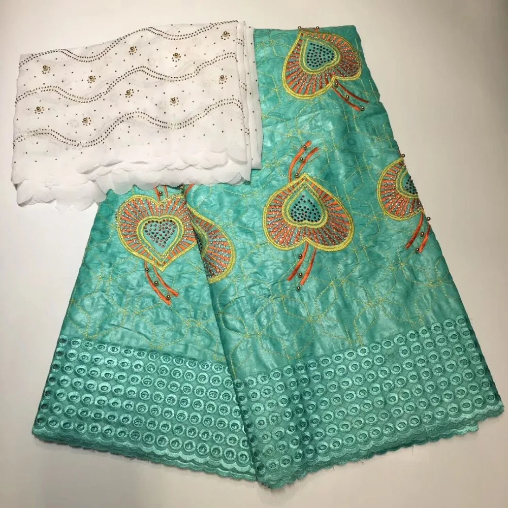 Бассейна riche getzner ASO OKE headtie Базен brode getzner Анкара ткань нигерийское кружево ткани для женщин платье 7yard/setXLZ-5