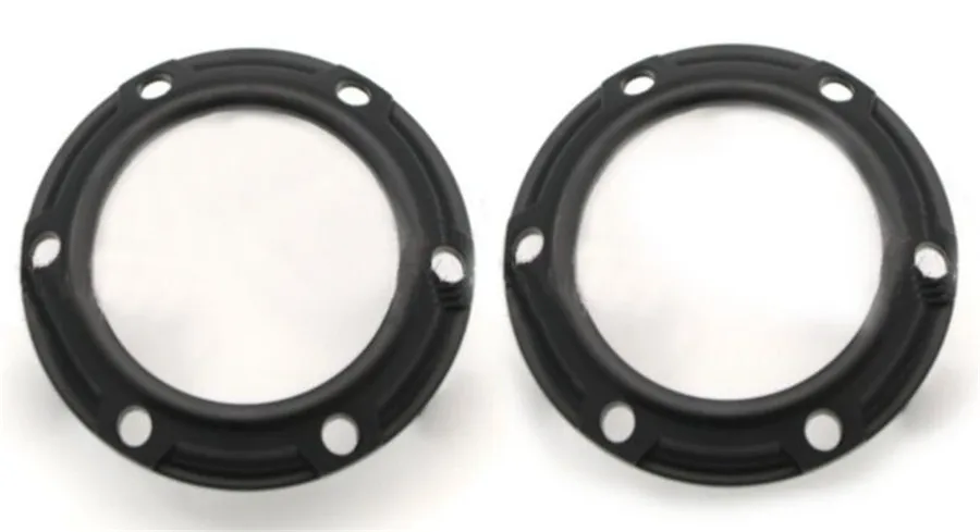 UN Paio NERO di sinistra e di destra Anteriore color argento Nebbia Struttura Della Lampada Copertura Della Luce di Nebbia per Mitsubishi Outlander EX 2007 2008 2009
